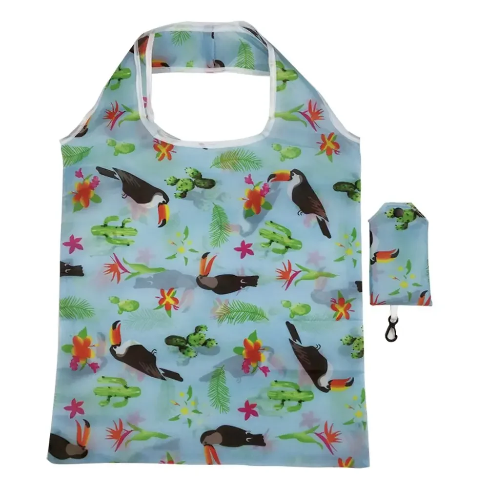 Eco-Friendly Reusable Foldable Shopping Bag - Durable & Washable Shoulder Tote