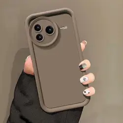 Luxury Candy Matte Soft Cover Case - Fall Prevention Design for POCO F7Pro (Coffee)