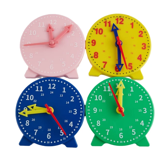 Children Montessori Clock Educational Toys Hour Minute Second Cognition Colorful Clocks Toys Kids Early Preschool Teaching Aids 1
