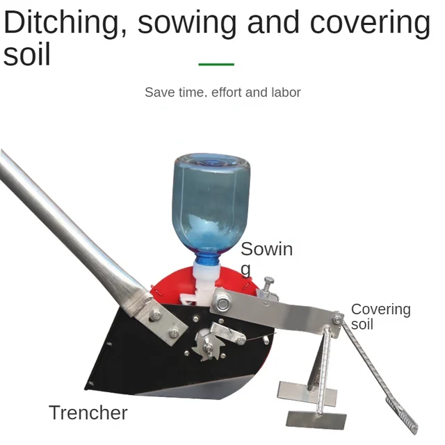 Mezőgazdasági Szerszámok Kézzel Csikló Vetőmagok Multifunkcionális Állítható Dibbler Kukoricabab És Szójabab Gép Vetéséhez - Image 2