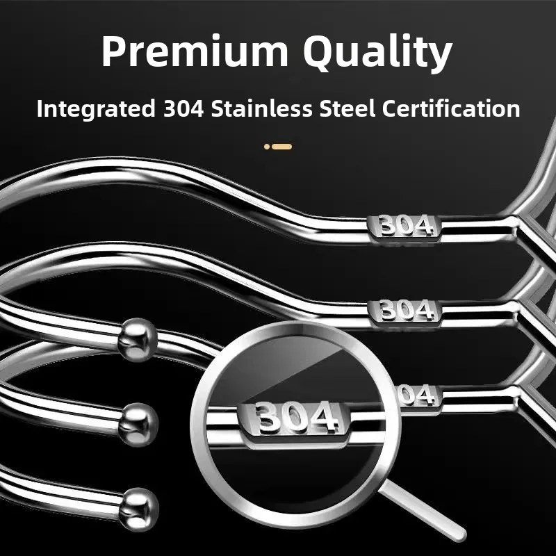 Thiened Stainl Steel 304 Clothes Hanger Tracel Clothes Drng Ra Home Use Iron Clothes Drng Holder Storage Organizer