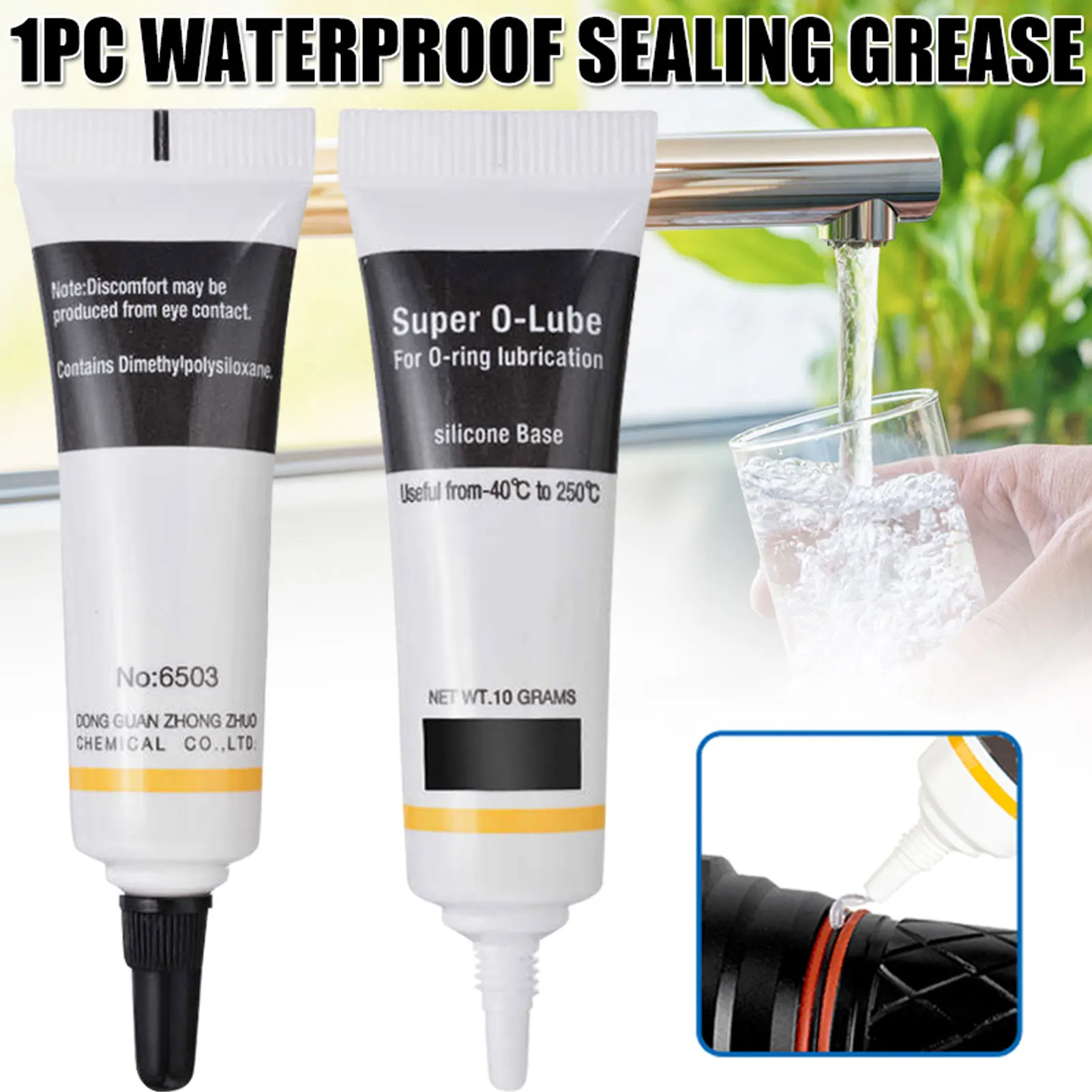 10g Silicone Lubricant Grease Tube Non-Toxic Premium Performance Lubricant For Valves Faucet Repairing silicone grease lubricant silicone grease grease lubricant