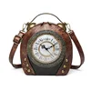 New Women's Bag Retro Hand-held Package Walkable Clock Women's Bag One Shoulder Cross Bag Handbag 6