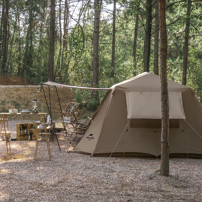 Naturehike Village 13㎡ Automatic Outdoor Camping 2 Rooms 1 Hall Tent  Waterproof Picnic Luxury Speed Open Tents