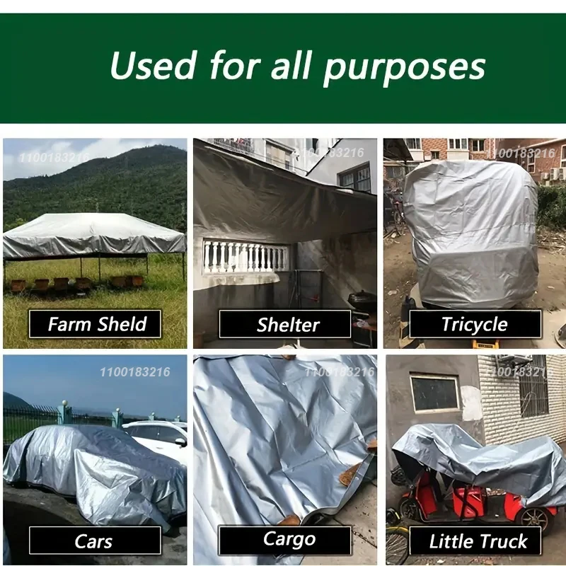 PE 0.32 mm tarpaulin rainproof cloth outdoor awning garden plant shed truck awning waterproof sunshade sail pet dog house cover Sun Shade Sail Waterproof Tarpaulin Waterproof Tarp Tarpaulin Rain Cover Ultralight Tarp