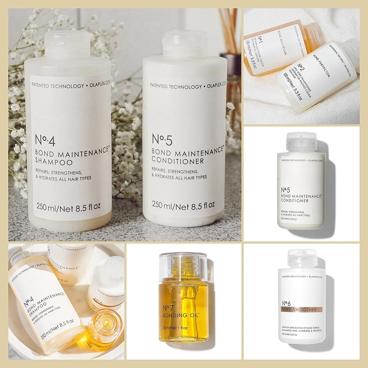 Original No.1/2/3/4/5/6/7 Shampoo Conditioner Repair Oil Improve Damaged Hair Split Ends Restore Soft Shiny Hair Care 1PCS