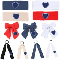 Fashion Denim Heart Sporty Style Hairband Hair Clip Accessory for Women And Girls mini cilp baby band girl clip