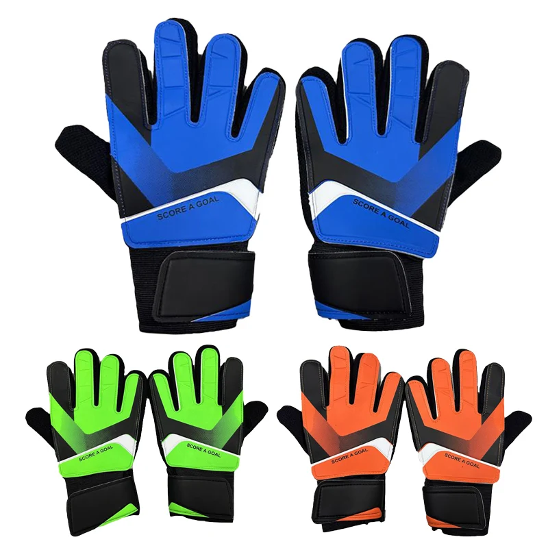 Soccer Goalkeeper Gloves For Adults Kids Anti-Collision Latex PU Goalkeeper Hand Protection Gloves Football Training Accessories
