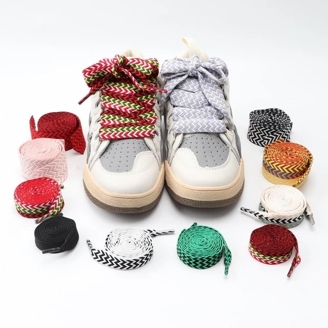 1Pair Flat Shoelaces for Sneakers AF1 Shoe laces Width 1.5cm/2cm/3cm  Shoelace luxury brand Laces Shoes 120/140/160cm Strings - AliExpress