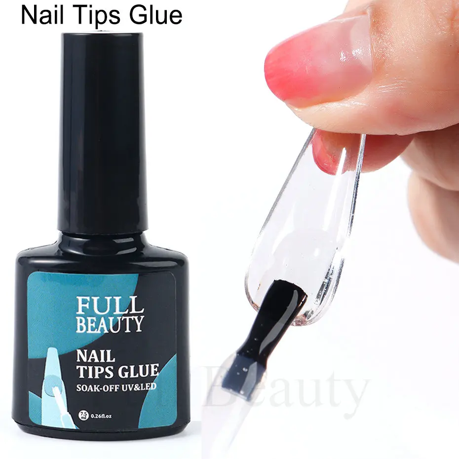 Nail Glue 7.5ml Fast Drying Strong Lasting Adhesive for Fake Tips Nails Rhinestone Decorations Manicure