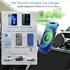 UYUXIO Air Vent Magnetic Car Mount Phone Holder Strong Wireless Car Charger Fast Charging for iPhone 16 Pro Max 15 14 13 12