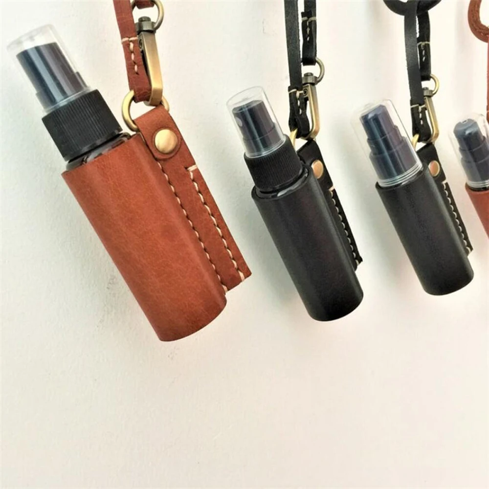 60ml Hand Washing Spray Bottle Cover Reusable Bottle Hand Sanitizer Keychain Spray Bottle Keychain Holder Refillable Bottles