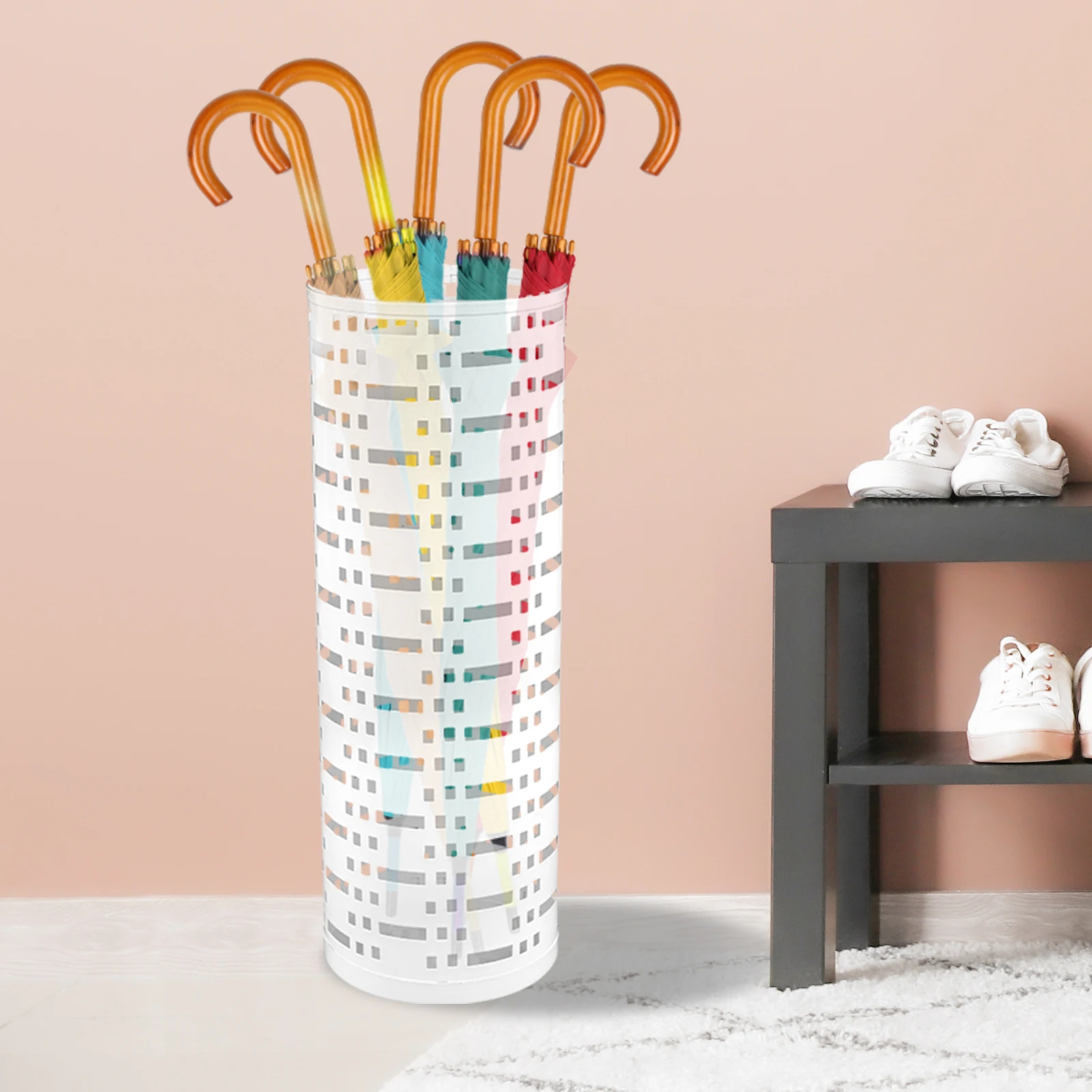New Metal Umbrella Holder Free Standing Umbrella Stand Rack Decorative Holder Bin Multipurpose Walking Sticks,umbrella holder,umbrella storage rack