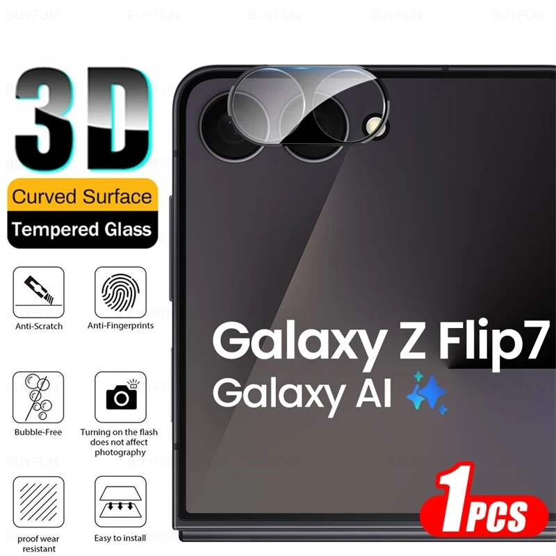 3D Curved Tempered Glass Camera Protector for Samsung Galaxy Z Flip