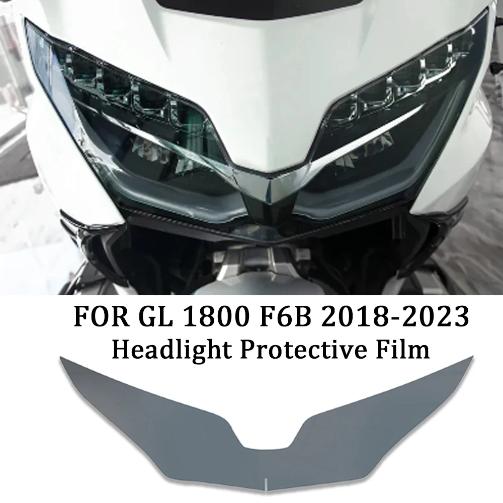 GL 1800 Motorcycle Headlamp TPU Protective For Honda Gold Wing 1800 GL1800 F6B 2018-2023 Accessiores Headlight Protection Film motorcycle water tank protection net stainless steel decorative cover for honda gold wing gl1800 gl1800b f6b 2018 2022