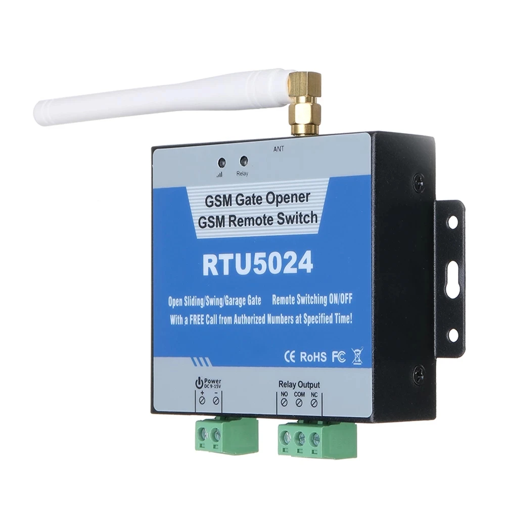 

Реле дистанционного управления RTU5024 GSM для открытия, открытия или открытия, без звонков, 850/900/1800/1900 МГц