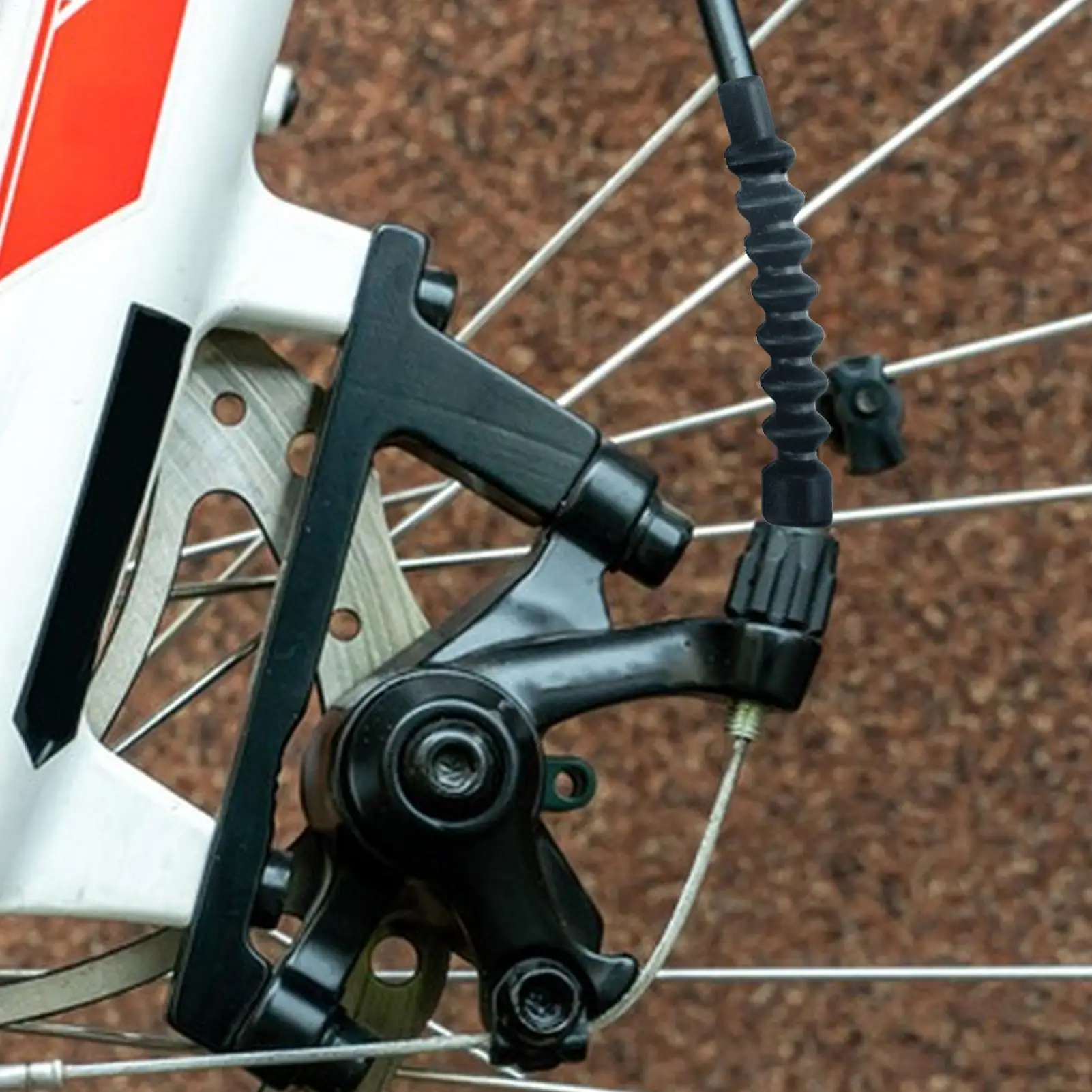 5PCS Bike V Brake Boot Bike V Brake Noodle Cable Guide Pipe Rubber Boot Protective Hose Sleeve Cover Replacement for Bicycle