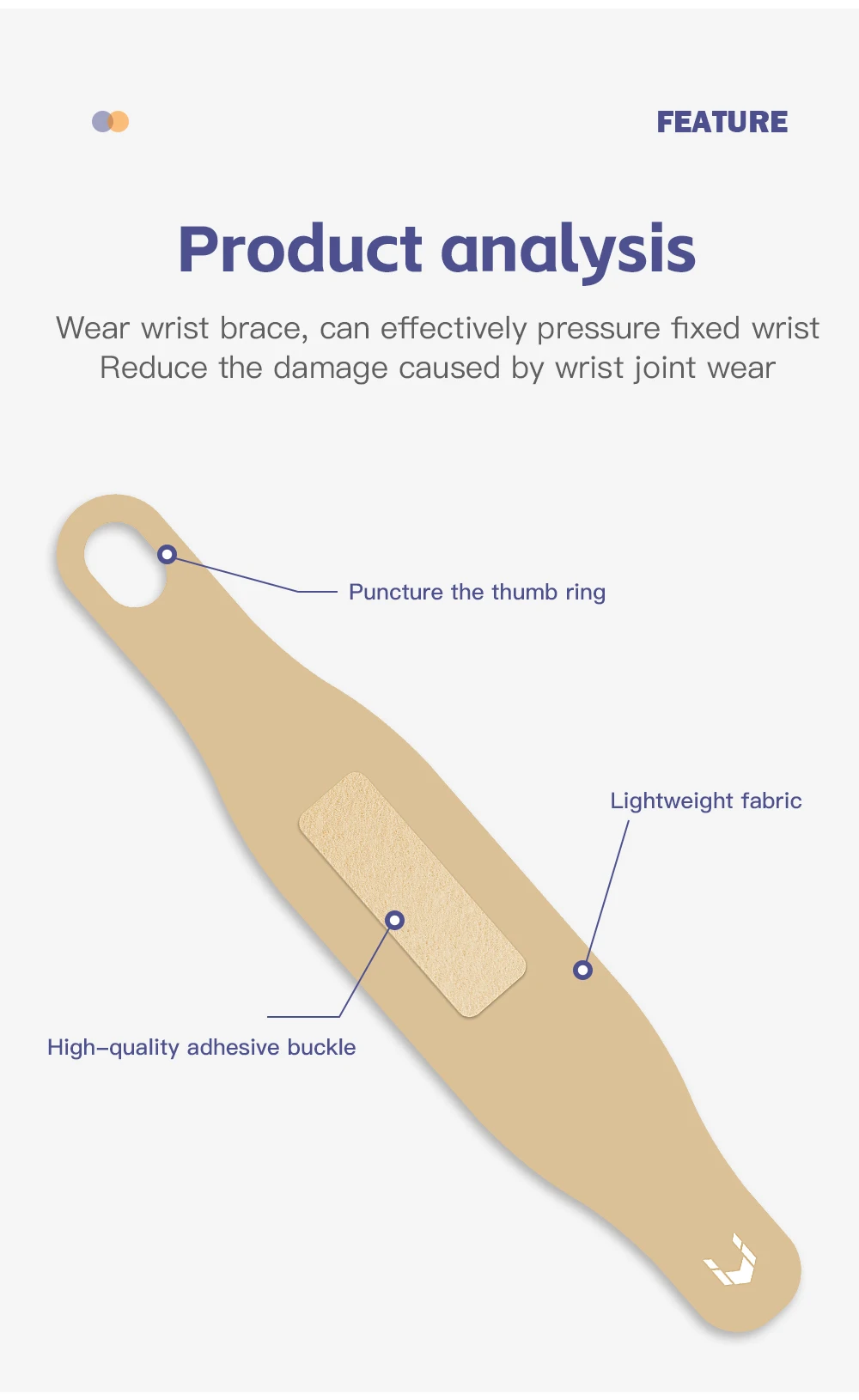 1PC Golfer Kompression Handgelenk Daumen Band Gürtel Karpaltunnel Hände Handgelenk Unterstützung Brace Strap Hülse Sehnenscheidenentzündung Arthritis Handschuhe – Detail 3