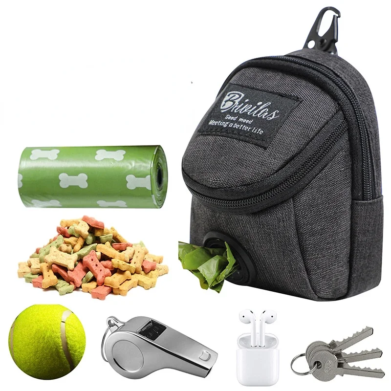 Pet Dog Treat Pouch Poop Dispenser Portable Multifunction Dog training bag Outdoor Travel Bag Durable Pet accessories