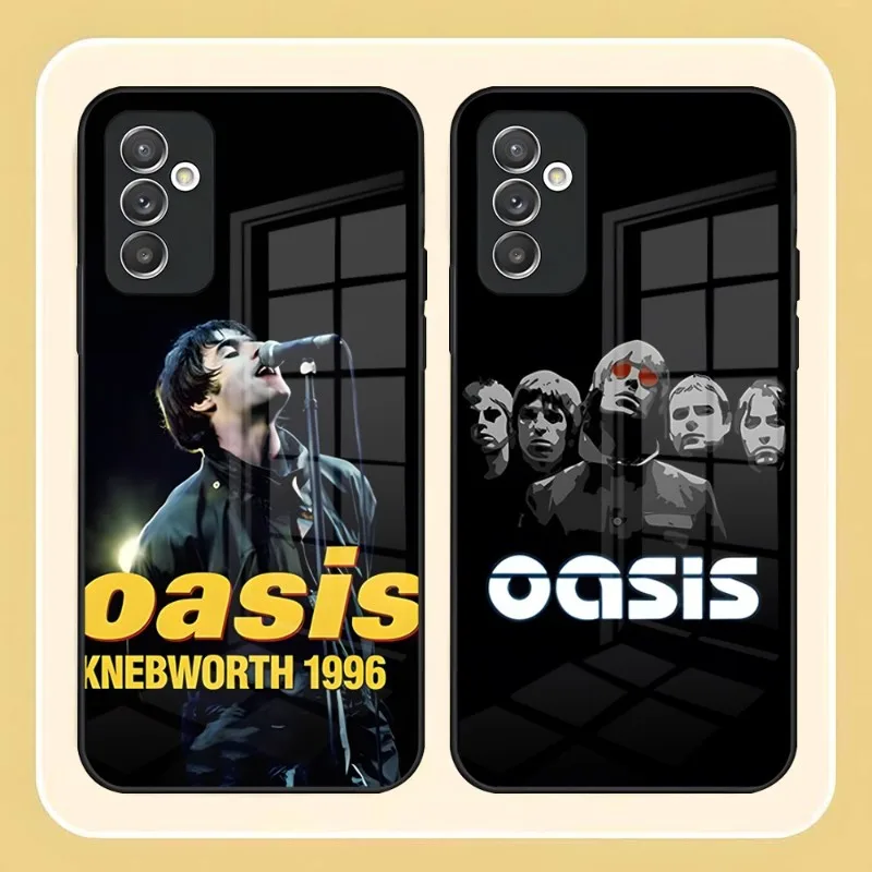 Custodia Per Telefono Iconica O-Oasis Per Samsung S23 S21 S30 S22 S20 S9 S10E Note 20 10 Pro Cover Posteriore Con Design In Vetro Ultra Plus