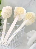 Back Bath Sponge with Handle Massage Brush Bathroom Brush 1
