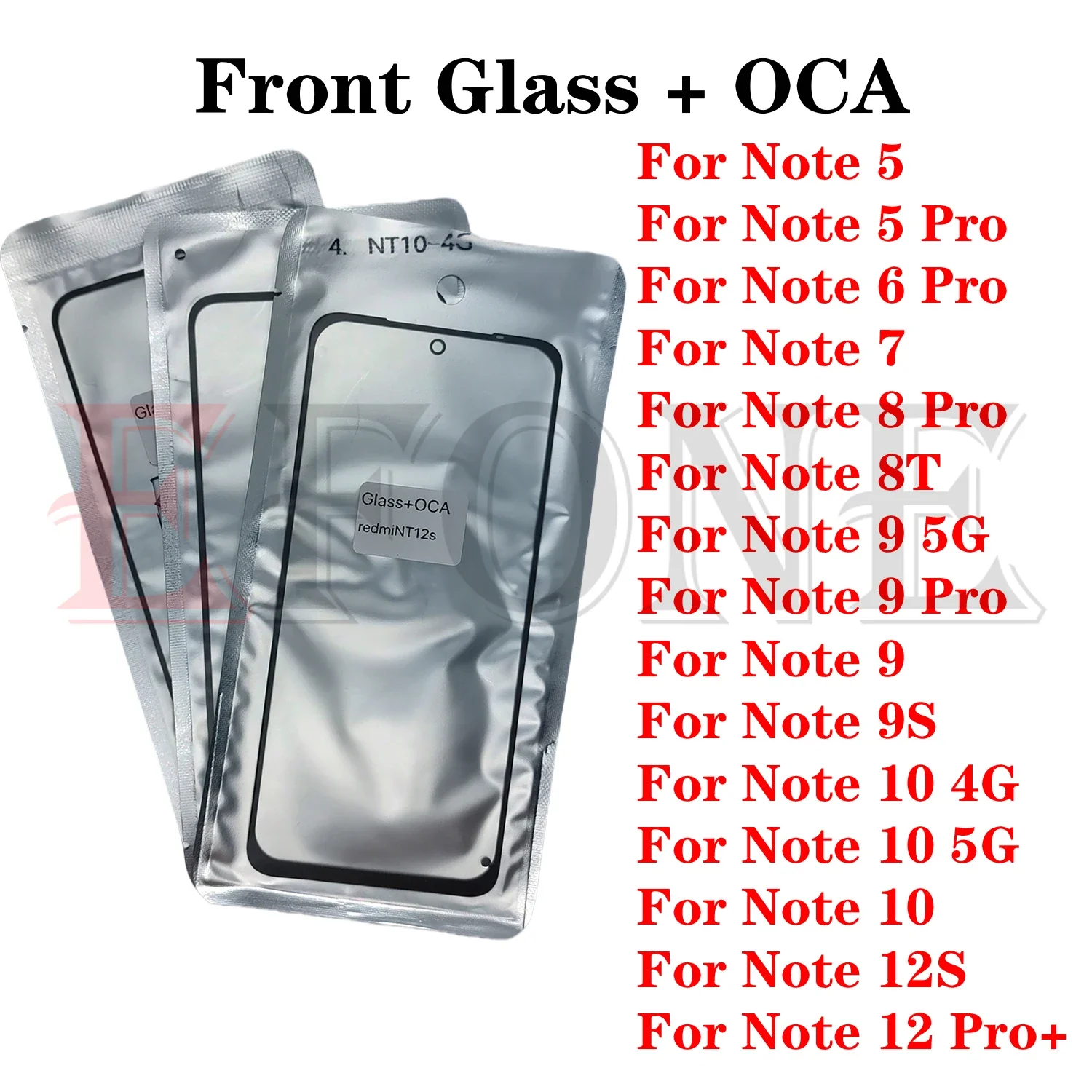 For Redmi Note 10 8T 9S 12 12S 4G 5G Pro Plus Pro+ Outer