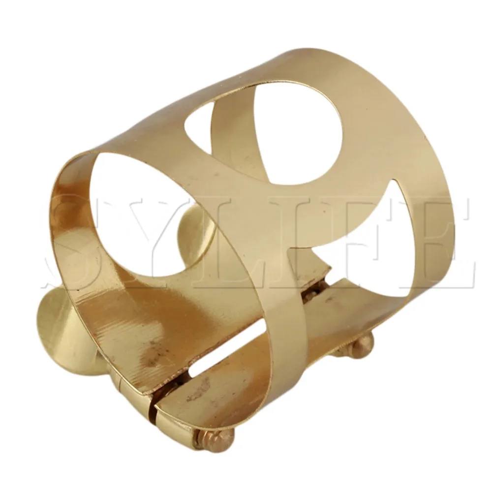 

Gold Color Metal Tenor Saxophone Ligature With Double Screws Adjust