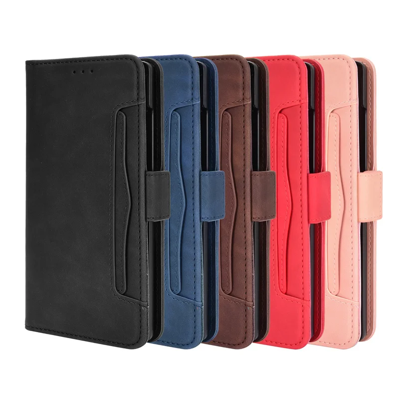 LG Wing용 마그네틱 플립 커버 가죽 케이스, 럭셔리 멀티 카드 슬롯, LG Wing 5G 휴대폰 케이스에 적합