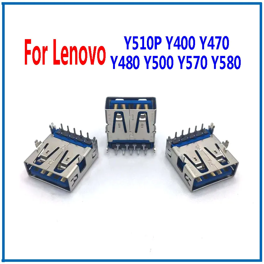 

1-10PCS NEW Laptop USB 3.0 Jack Socket Port Connector For Lenovo Y400 Y470 Y480 Y500 Y570 Y580 USB 3.0 Jack