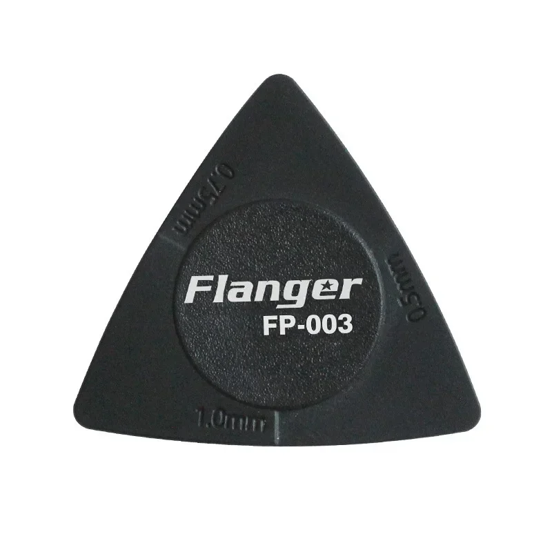 1pcs 0.5/0.75/1mm Guitar Picks Triangle Black White Multi-thickness Anti-slip Style ABS Material Picks Guitar Accessories FP-003