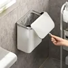 Wall-Mounted Kitchen Trash Can with Lid 5