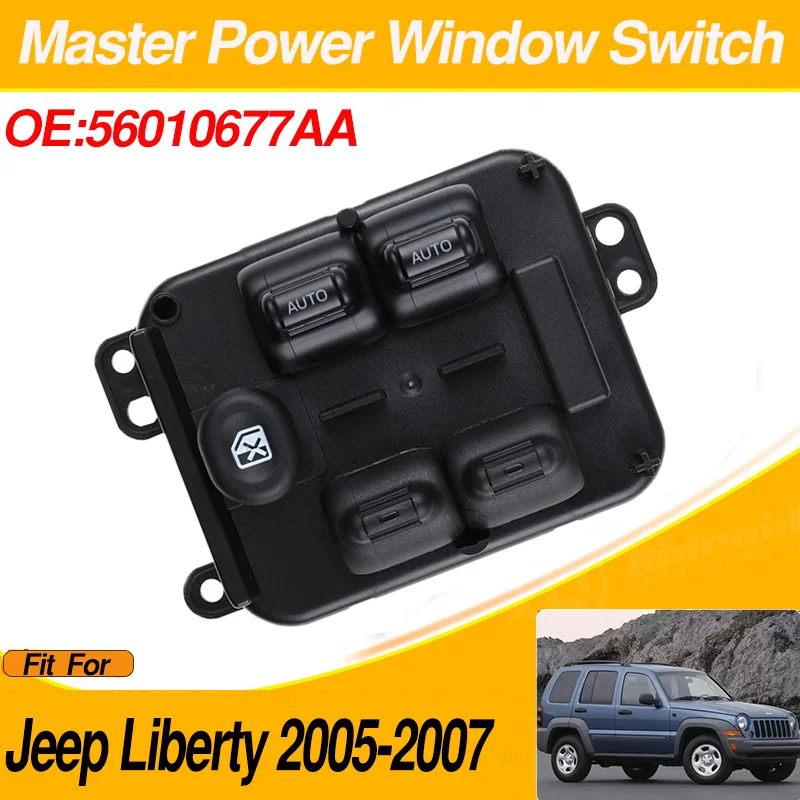 

56010677AA 11 Pins Car Power Master Window Switch Lifter Button For Jeep Liberty 2005 2006 2007