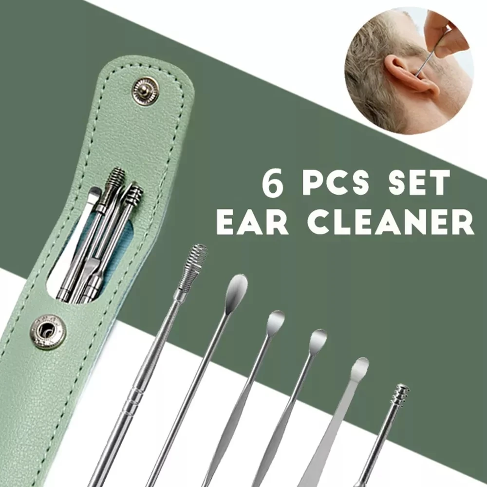 Cheap Stainless Steel Ear Wax Remover Ear Cleaner Set Ear Pick Ear