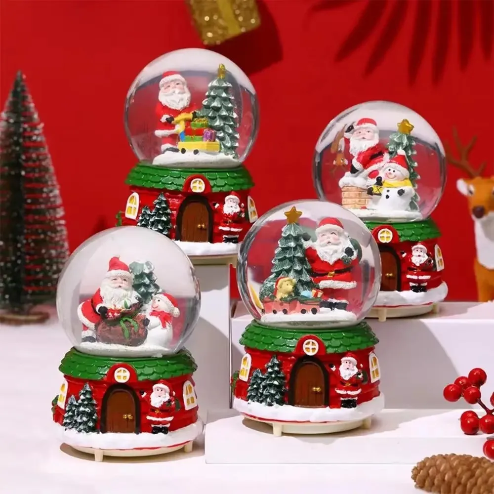 Boules à Neige Noël Père Noël Maison Festive | Décoration Magique