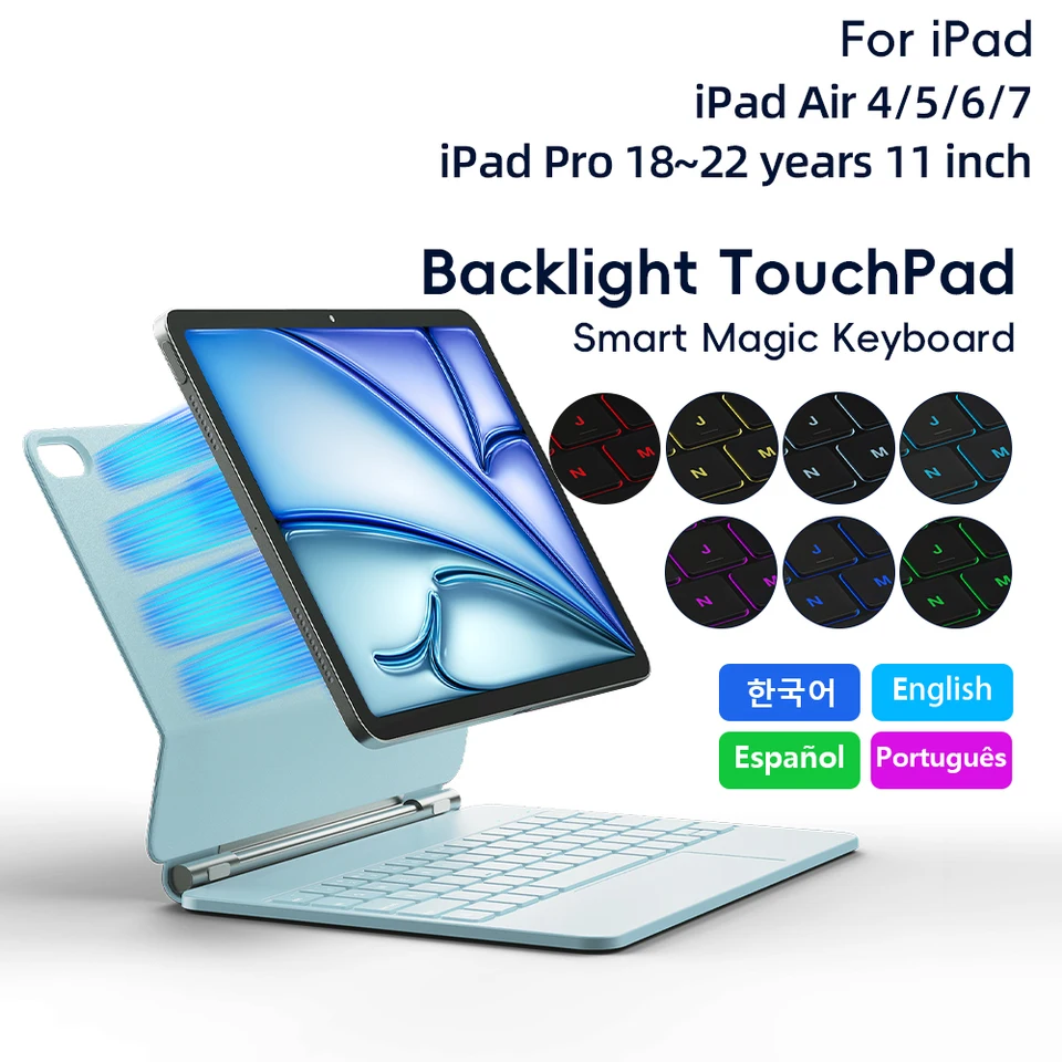 Magic Keyboard for iPad Air 4 Air 5 Air 6 Air 7 11 inch case