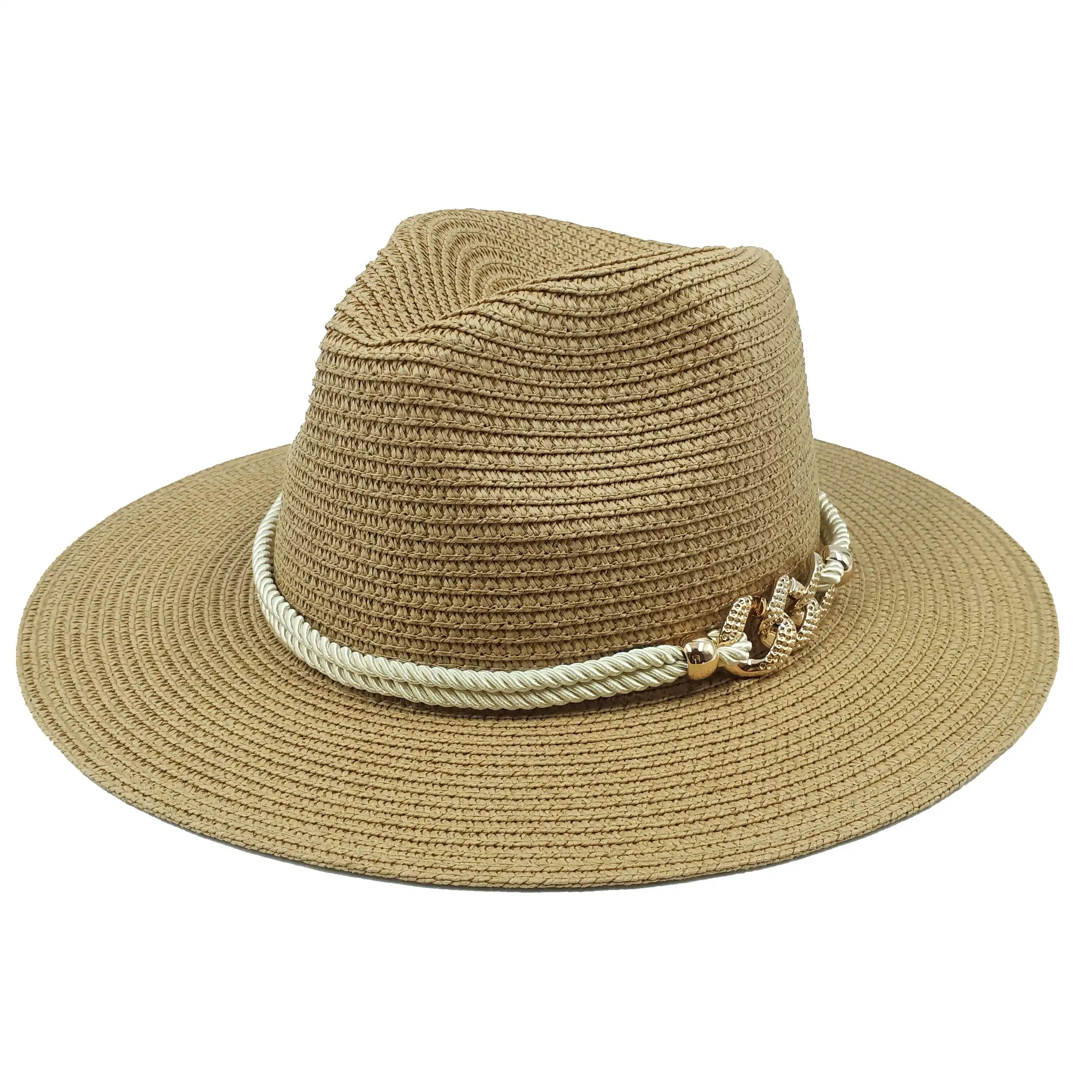 Bunte Hüte Für Frauen Strand Sonnenhut Reise Strand Jazz Kappe Sonnenschutz Sonnenhut Mode männer Panama Hut шляпа – Detail 8