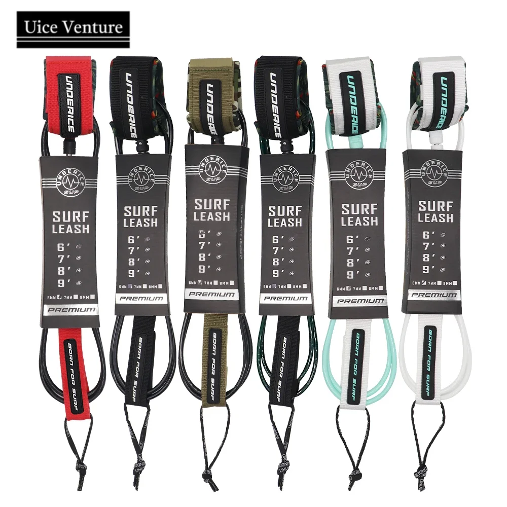 Surf Leash SUP Board 6-10FT Surfboard Leash Surf Leg Rope Surfing Leash For All Surfboard Foot Rope Surf Accessories