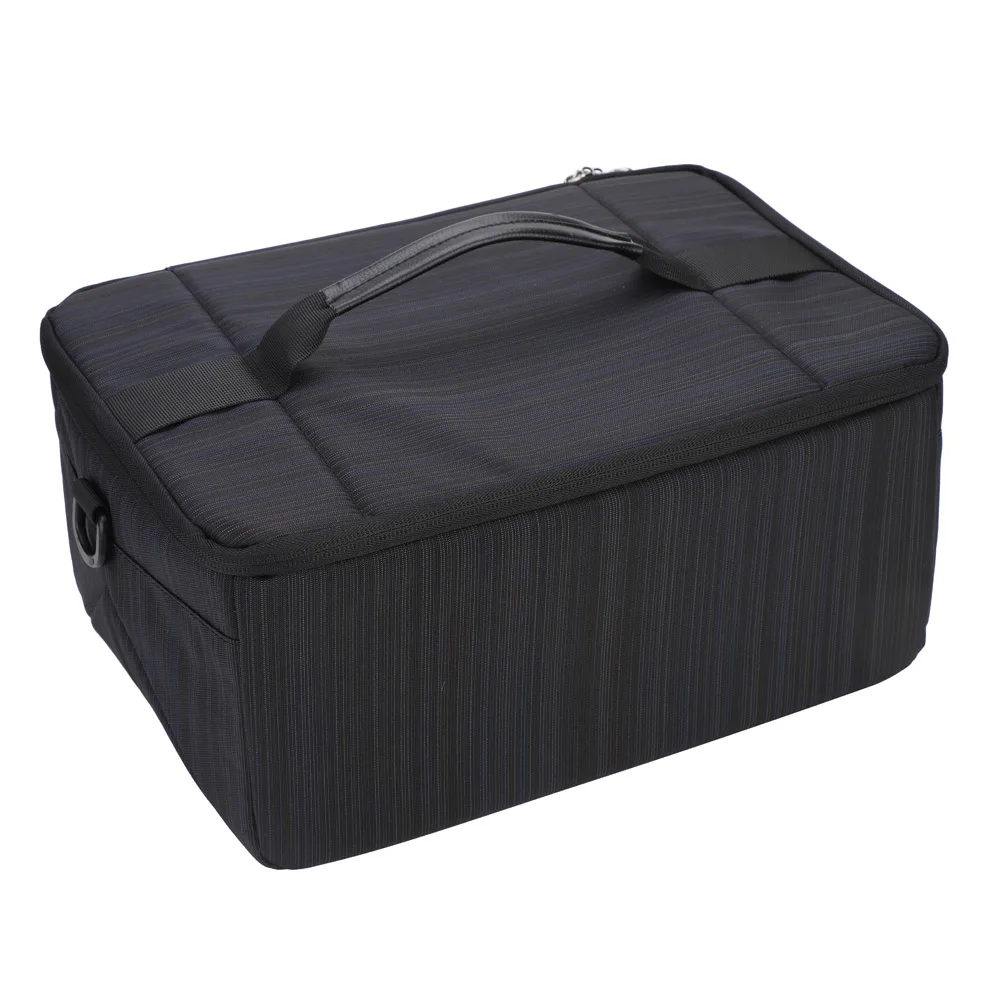 Borsa Mano Per Fotocamera Impermeabile Con Divisorio Imbottito – Grigio, 20x10x18 Cm