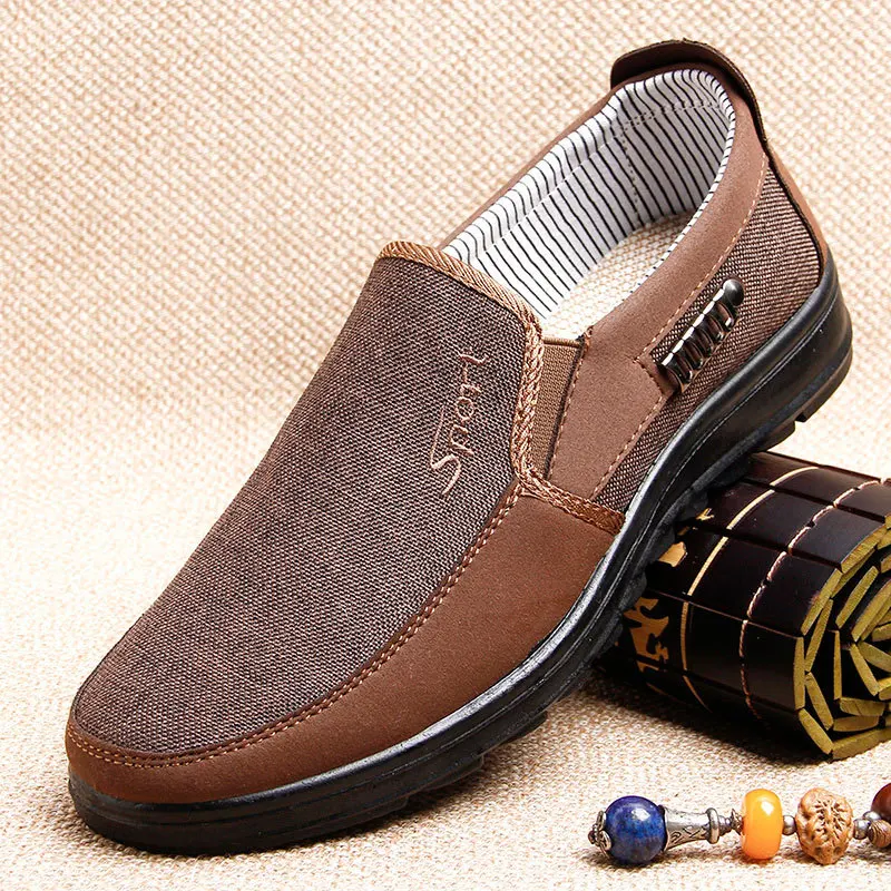 Canvas Shoes Men Classic Loafers Men Casual Shoes Breathable Walking Flat Men Shoes Sneakers Plus Size 2023 5