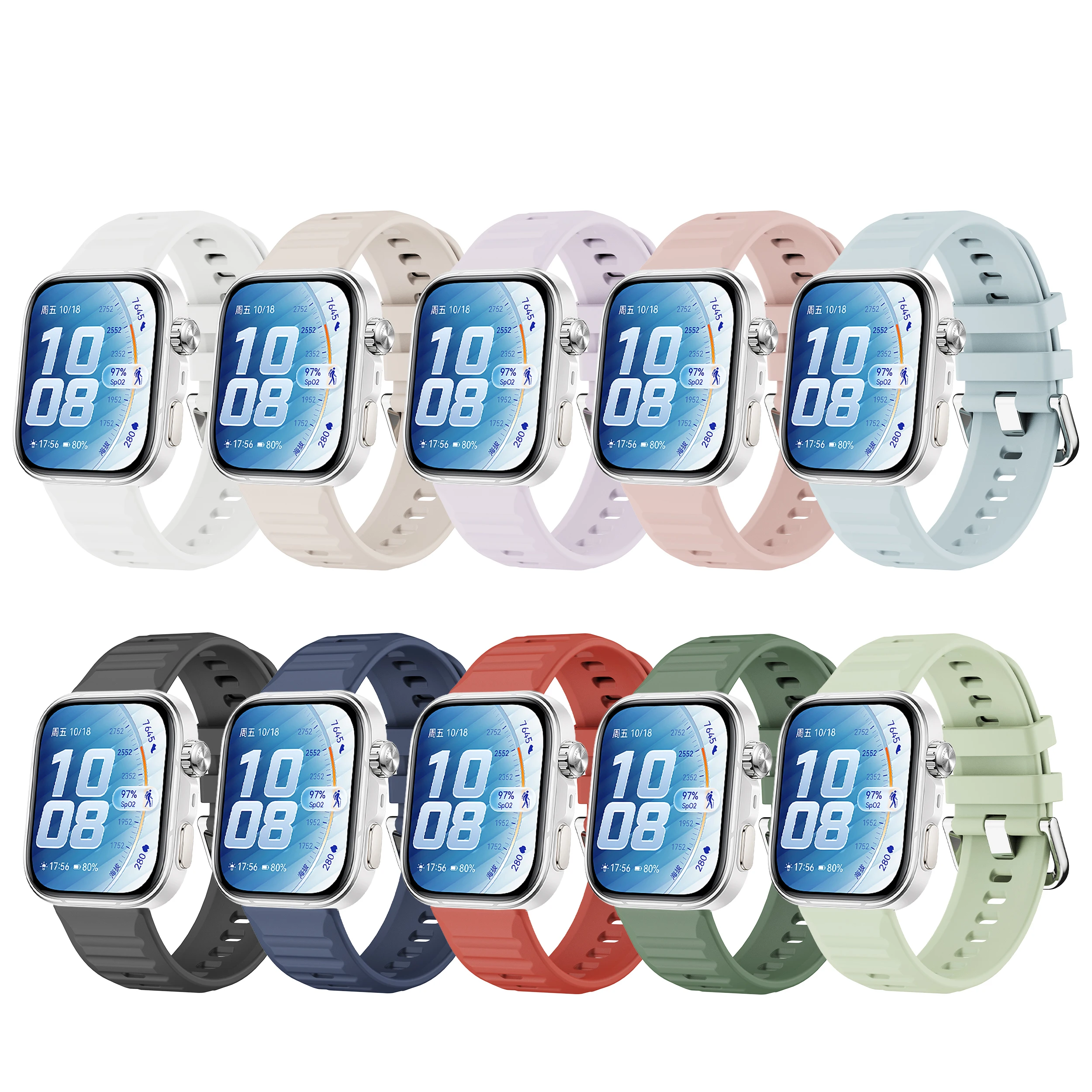 Sport Silicone Replacement Wristband - Original Strap for Smartwatch Fitness Tracker
