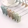 L8RF 10 Pcs Practical Plastic Pants Hanger with 2 Adjustable Clips Anti-Rust Hook 5