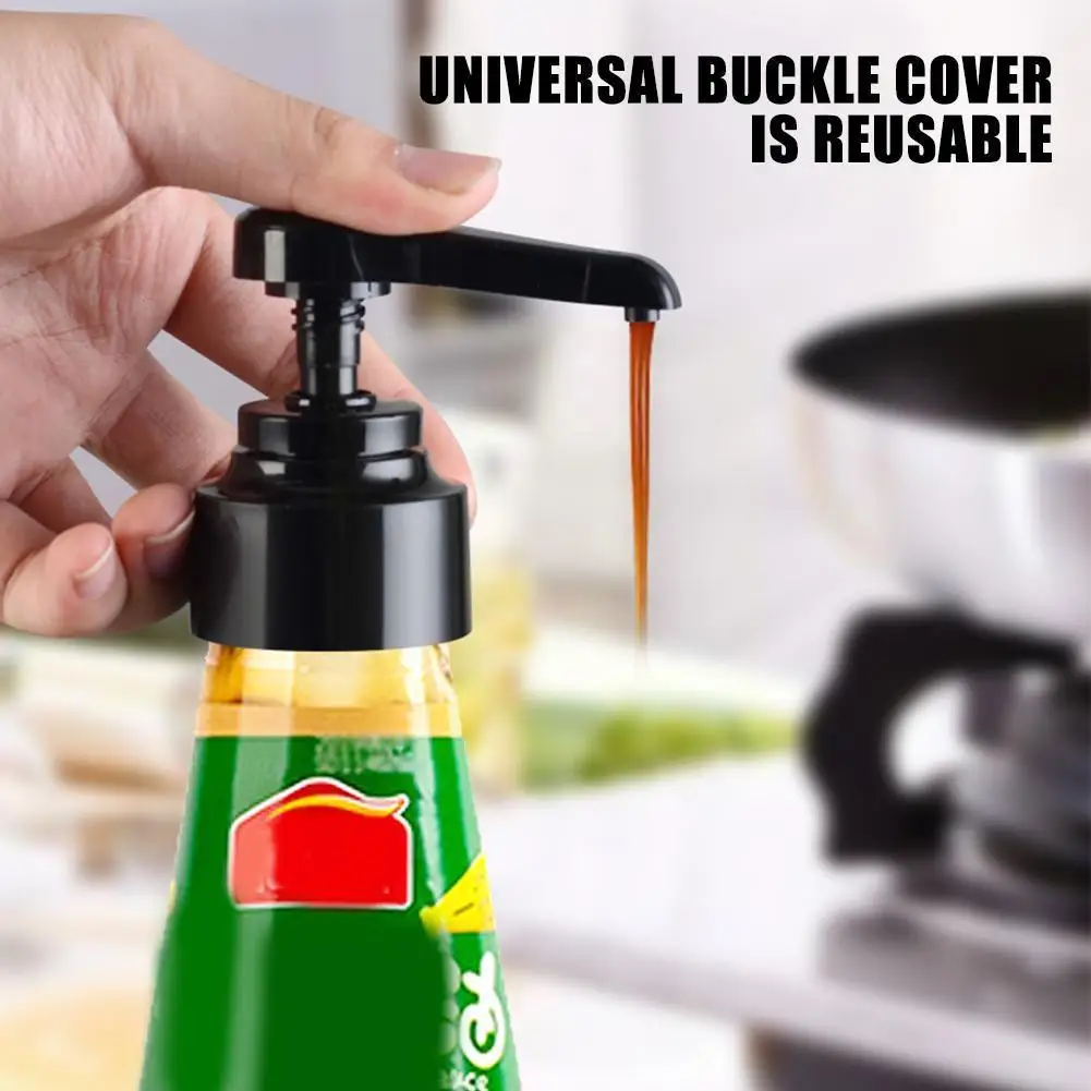 Syrup Bottle Nozzle Pump Durable Push type Pressure Oil Head Dispenser Nozzles Kitchen