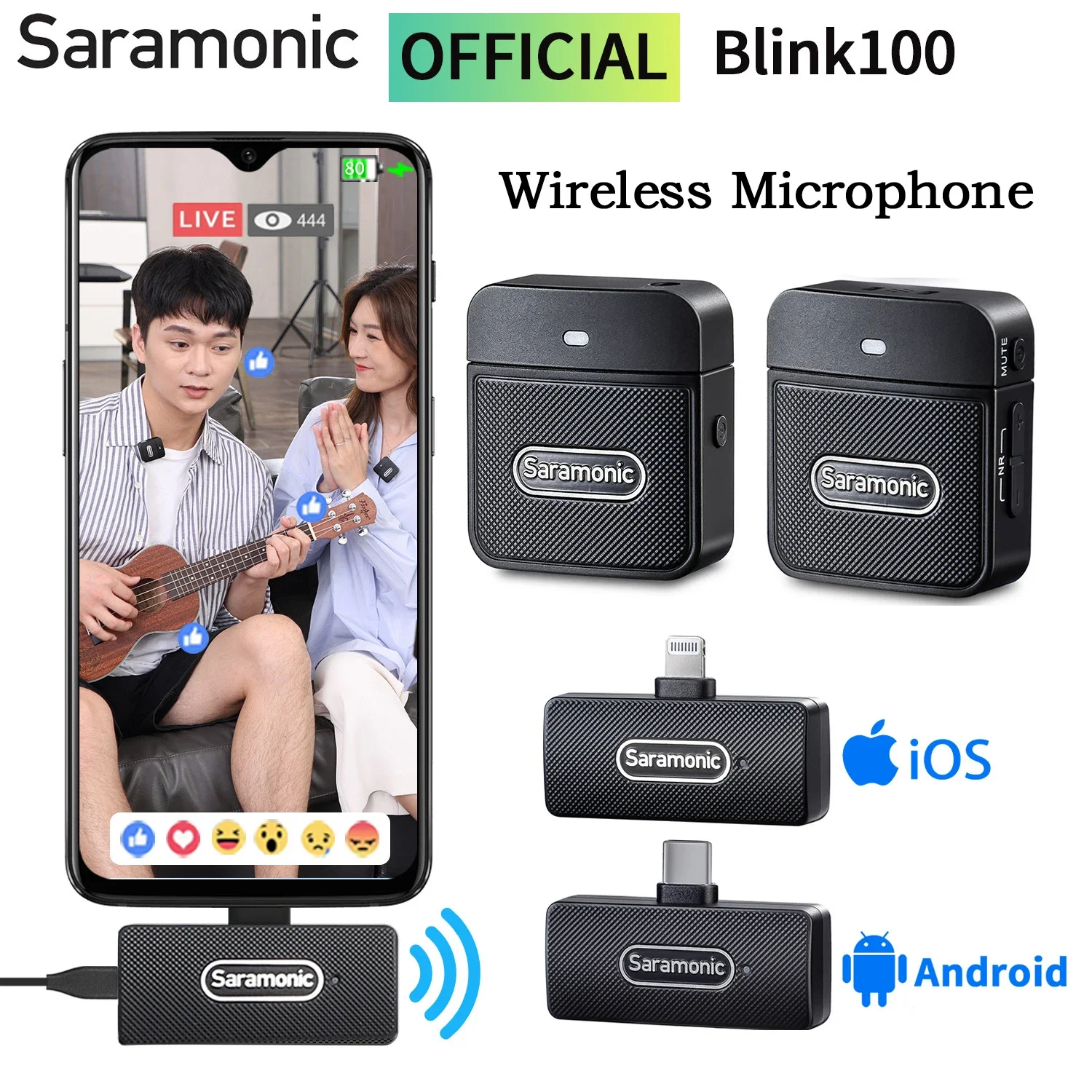 DJI Mic 2 (1 TX + 1 RX), Wireless Microphone with Intelligent Noise Ca —  Beach Camera