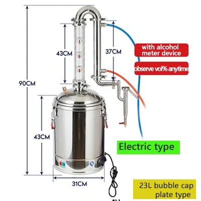 30L Alkohol Destillieranlage Destilliergerät Haus Destille Schnapsbrennen