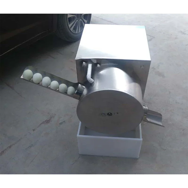 220V Electric Stainless Steel Egg Washing Machine Egg Surface Cleaner Single Port Washing Machine Chicken Duck Goose