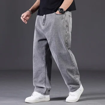 Big Size Jeans Men Large Size Jumbo Long Loose Pants Plus Size Loose Jeans Men 6