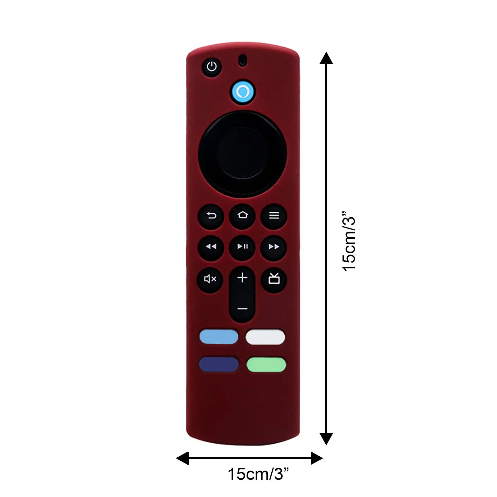 Fire Stick 원격 제어 실리콘 보호 커버, 알렉사 음성 리모컨 용 Fire TV Stick 4K 3 세대 컨트롤러용