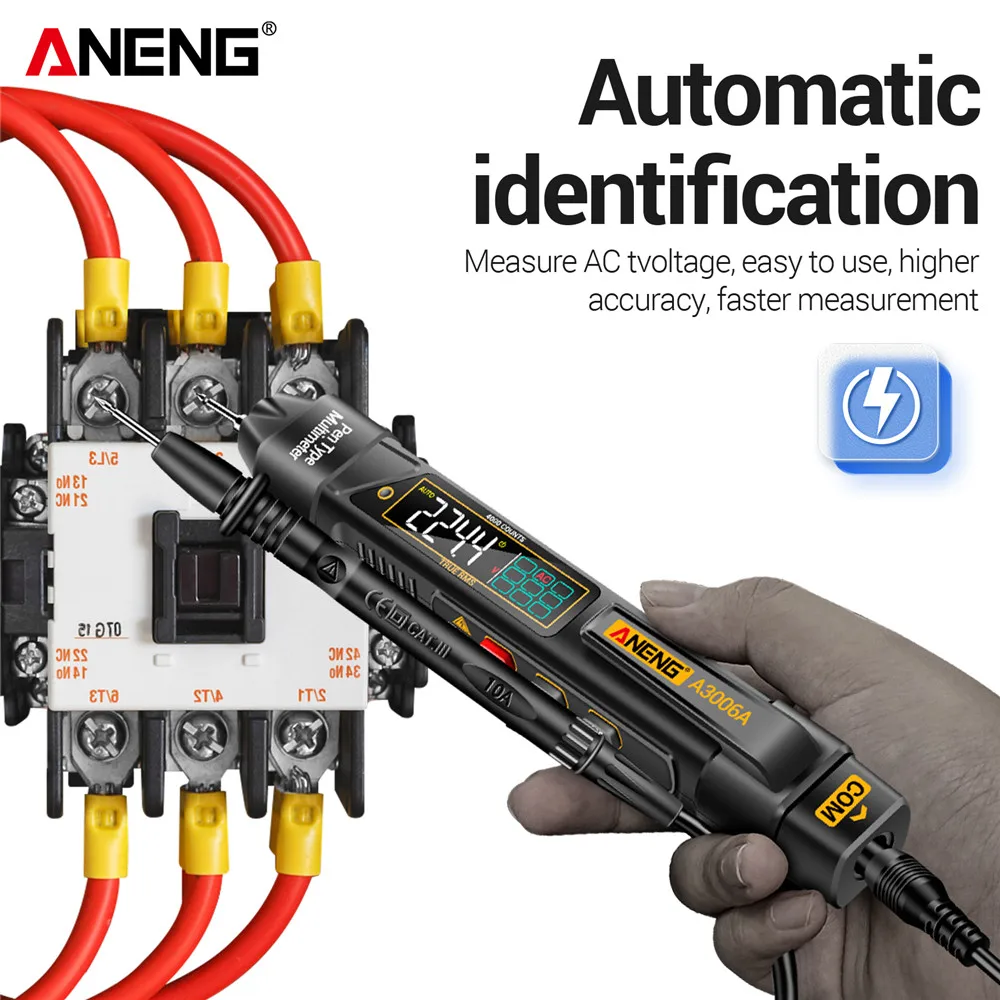 ANENG A3006A Digital Pen Multimeter AC/DC Voltage Hz Diode Resistance Tester