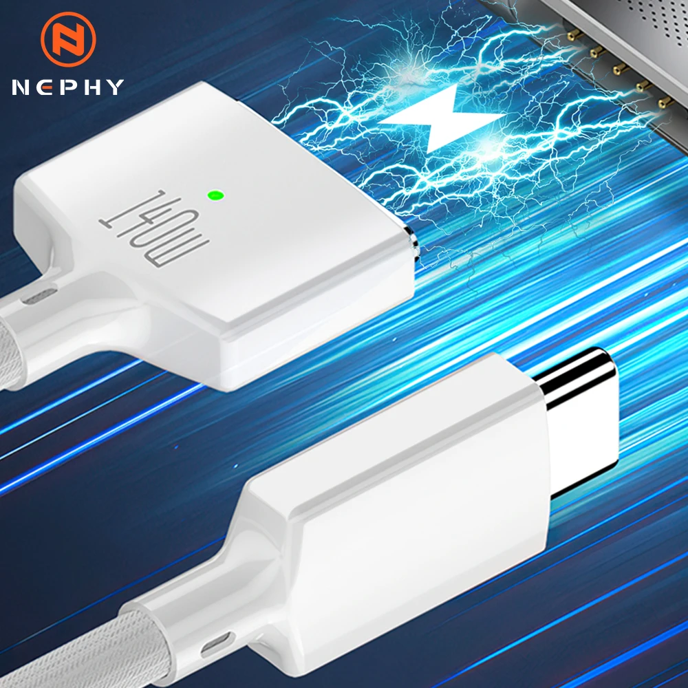Cavo Magnetico Da Usb Tipo C A Magsafe3 140W Pd 3.1 A Ricarica Rapida Per Macbook Pro 2021 2023 14 16 Pollici Air M2 Magsafe 3 Cavo Di Ricarica