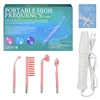 4in1 Electrode Glass Tube Machine Spot Acne Wand Facial Spa Face Skin Care Electrotherapy 1